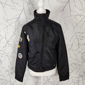 Killah Black Asymmetrical Full Zip High Neck Moto Jacket